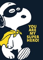 Snoopy complimentkaart you are my superhero